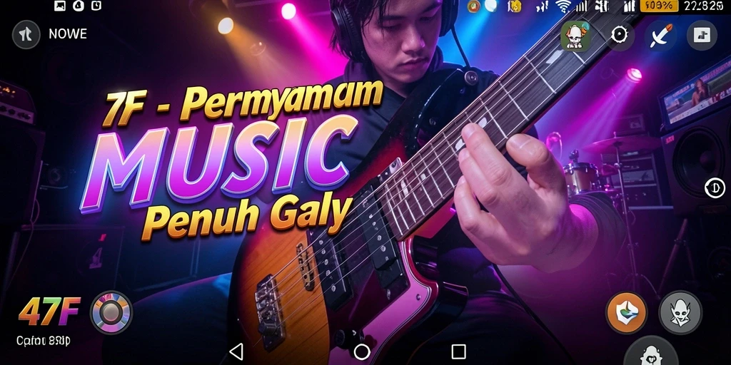 Tampilan gameplay 47F yang menarik dan penuh warna.