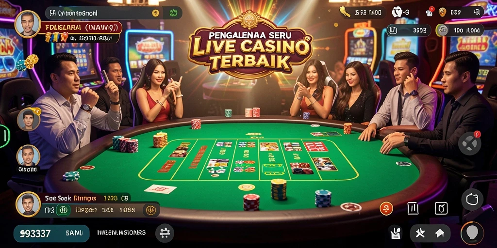 Tampilan screenshot gameplay Live Casino yang menarik di 93337.