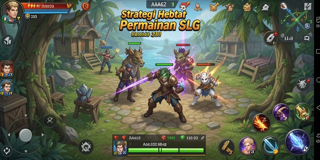 Tampilan gameplay <strong>AA62</strong> dengan pertempuran strategis yang mendebarkan.