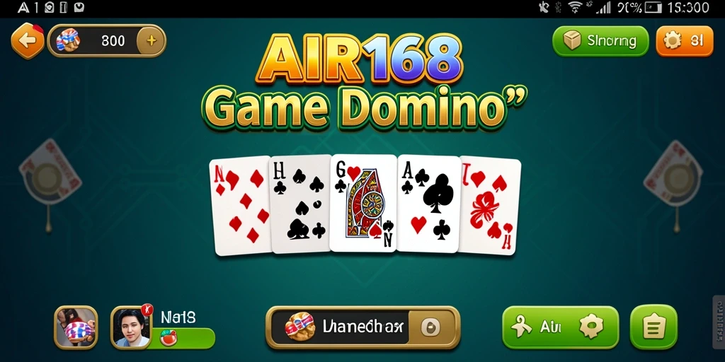 Menampilkan gameplay seru dari AIR168 di dunia Domino.
