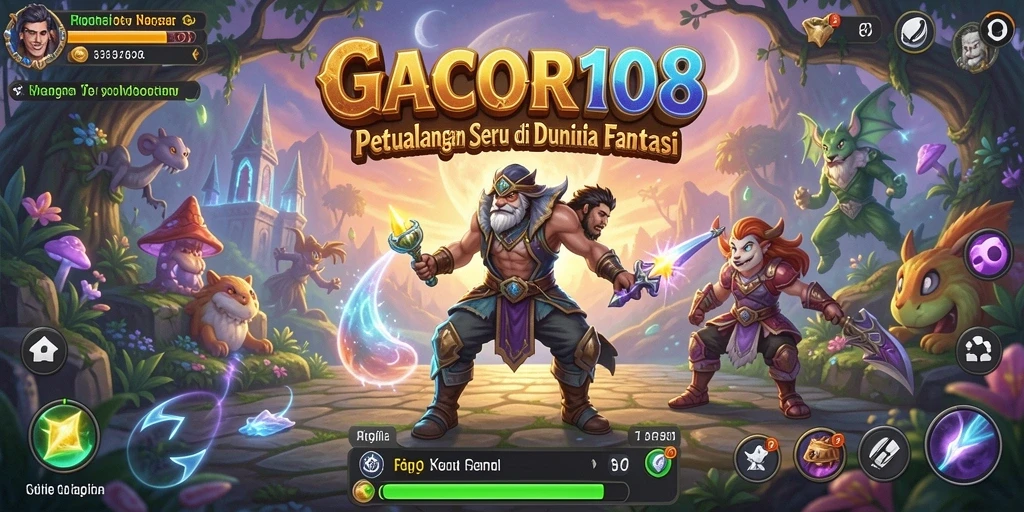 Tampilan gameplay petualangan yang mendebarkan di GACOR108.