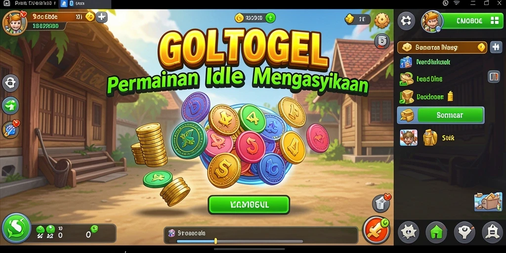 Tampilan gameplay menarik di GOLTOGEL dengan pengalaman Idle yang menyenangkan.