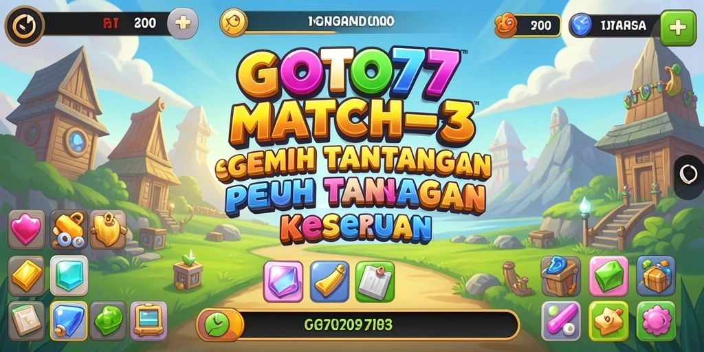 Tampilan gameplay seru dan penuh warna dari GOTO77.