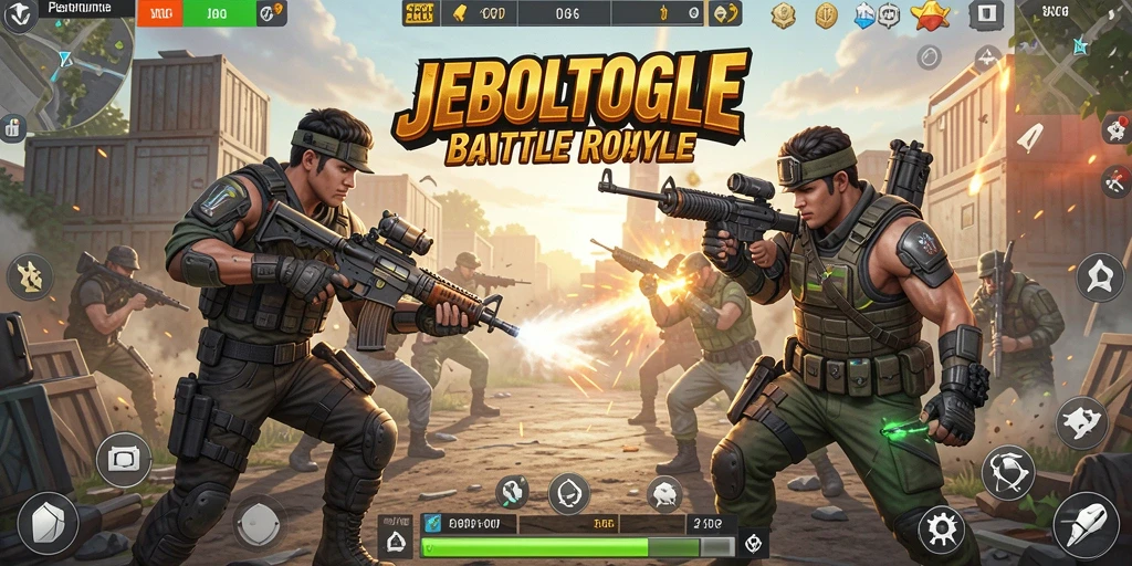Tangkapan layar menunjukkan pertempuran mendebarkan di JEBOLTOGEL.