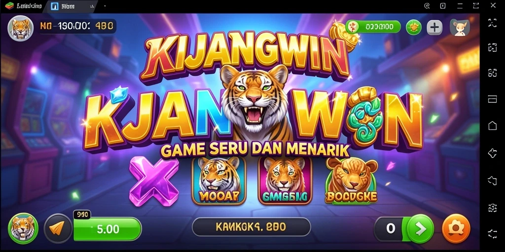 Tampilan gameplay KIJANGWIN dengan berbagai tema slot menarik.