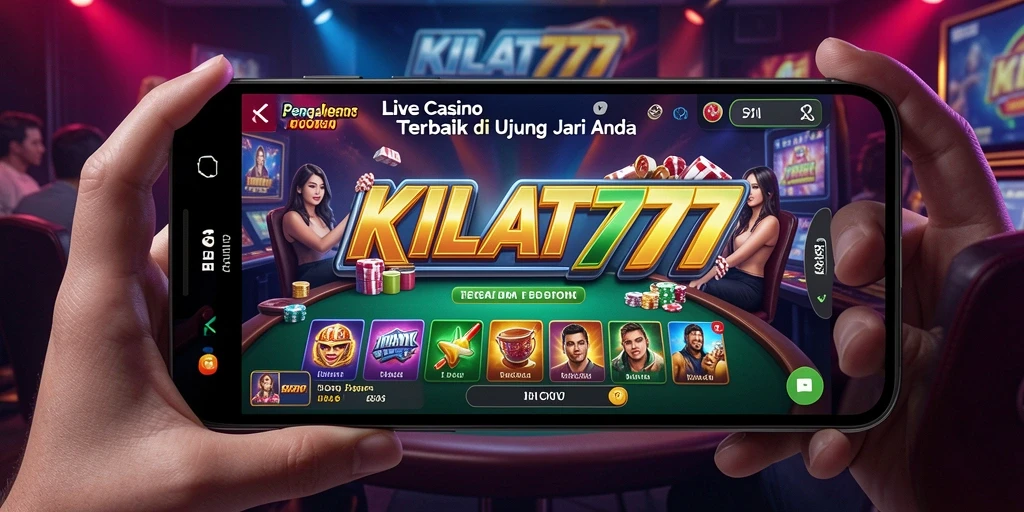 Screenshot gameplay KILAT777 menampilkan dealer langsung yang profesional.