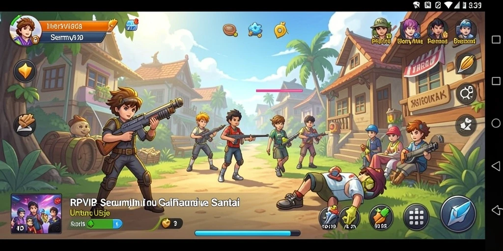 Gameplay RPVIP8 yang penuh warna dan seru untuk santai.