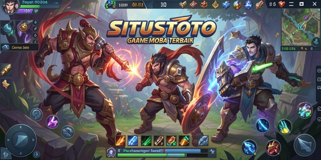 Tampilan gameplay seru di SITUSTOTO dengan aksi MOBA yang menegangkan.