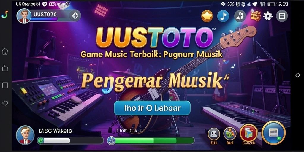 Gameplay UUSTOTO yang menyenangkan dan interaktif dengan musik favorit.